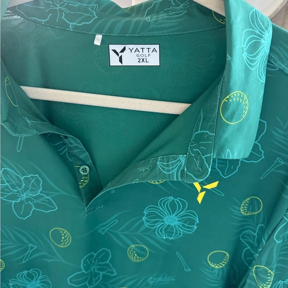 Men’s XXL Yatta Golf Green Golf Polo Shirt - Picture 5 of 9